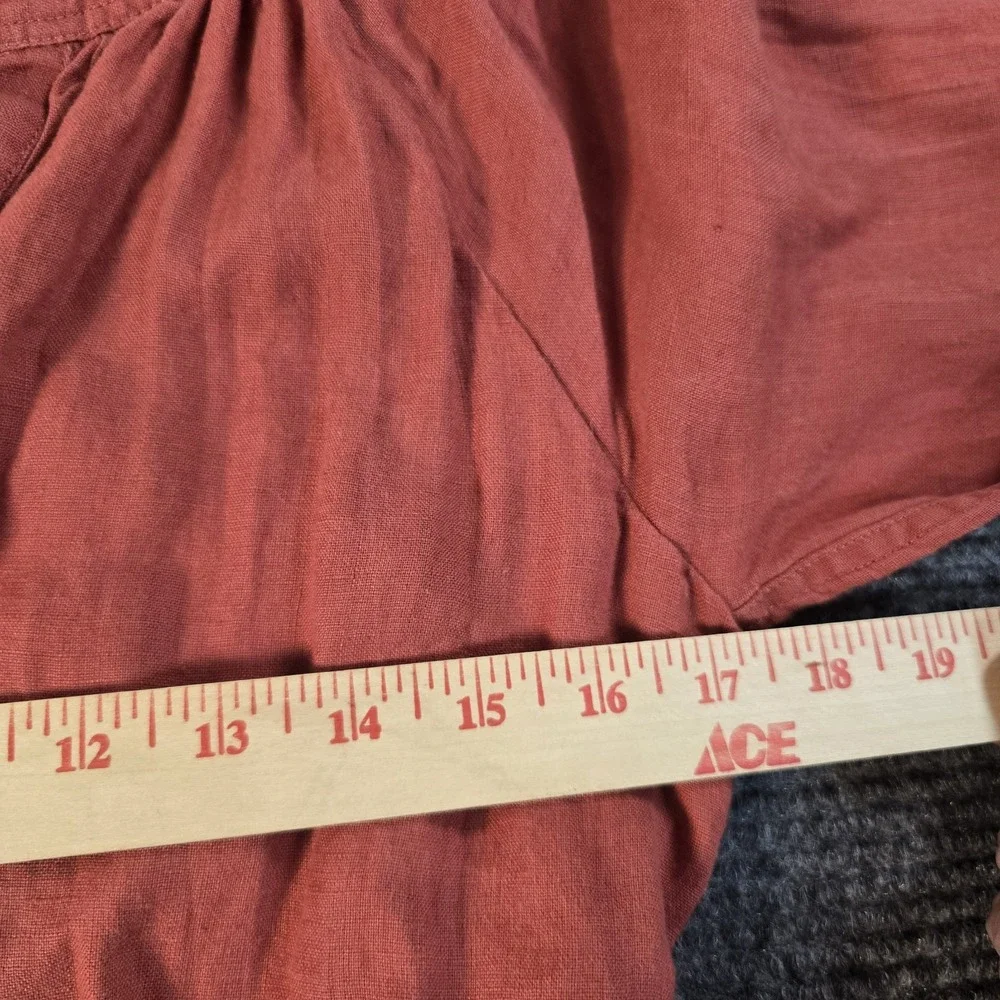 J Crew Cabana Dress in Linen Red Sand XS